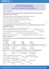 Đề thi giữa kì 1 Tiếng Anh 12 Friends Global - Đề số 5